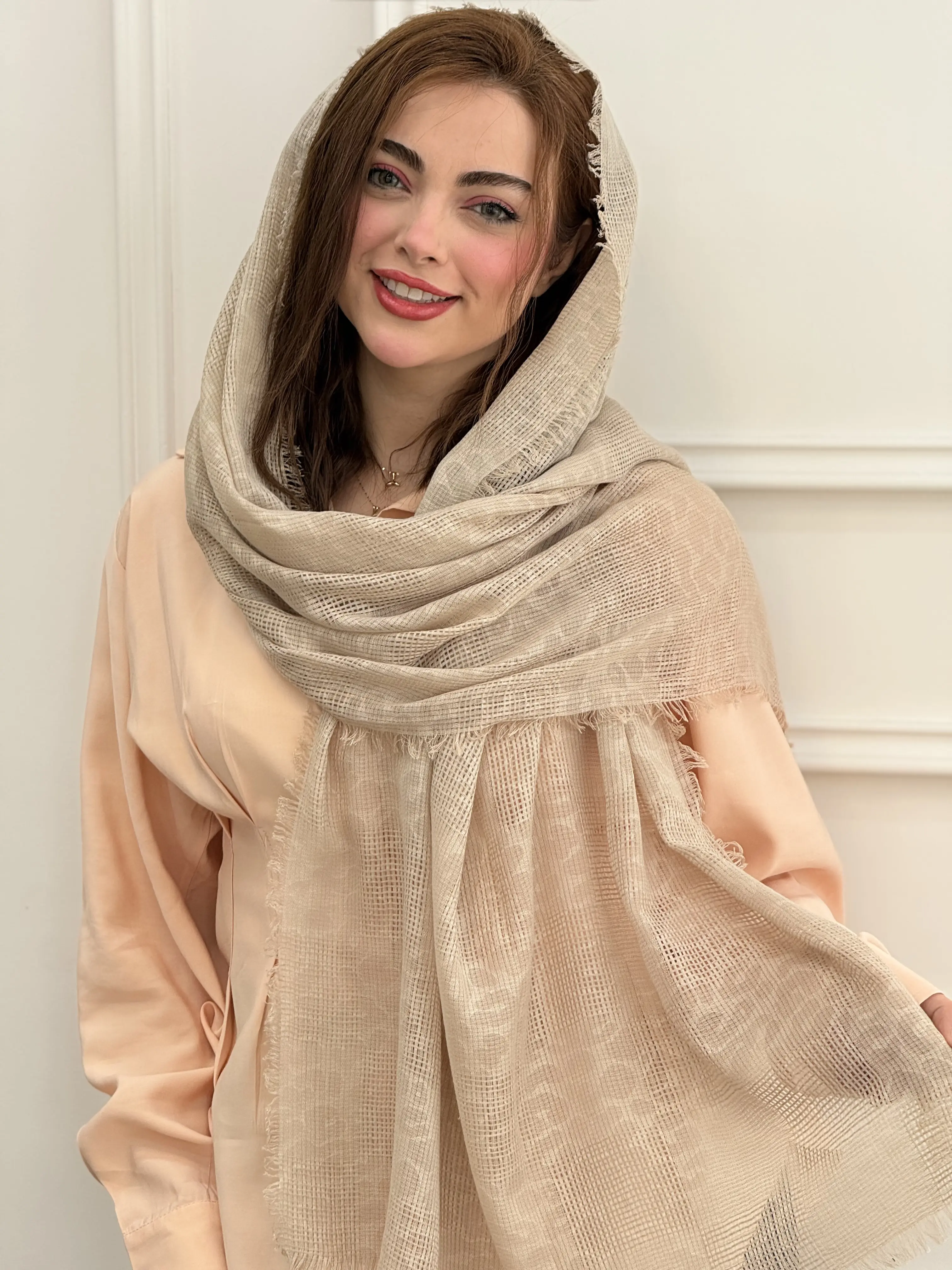 شال نخی حصیری دورریش پلنگی