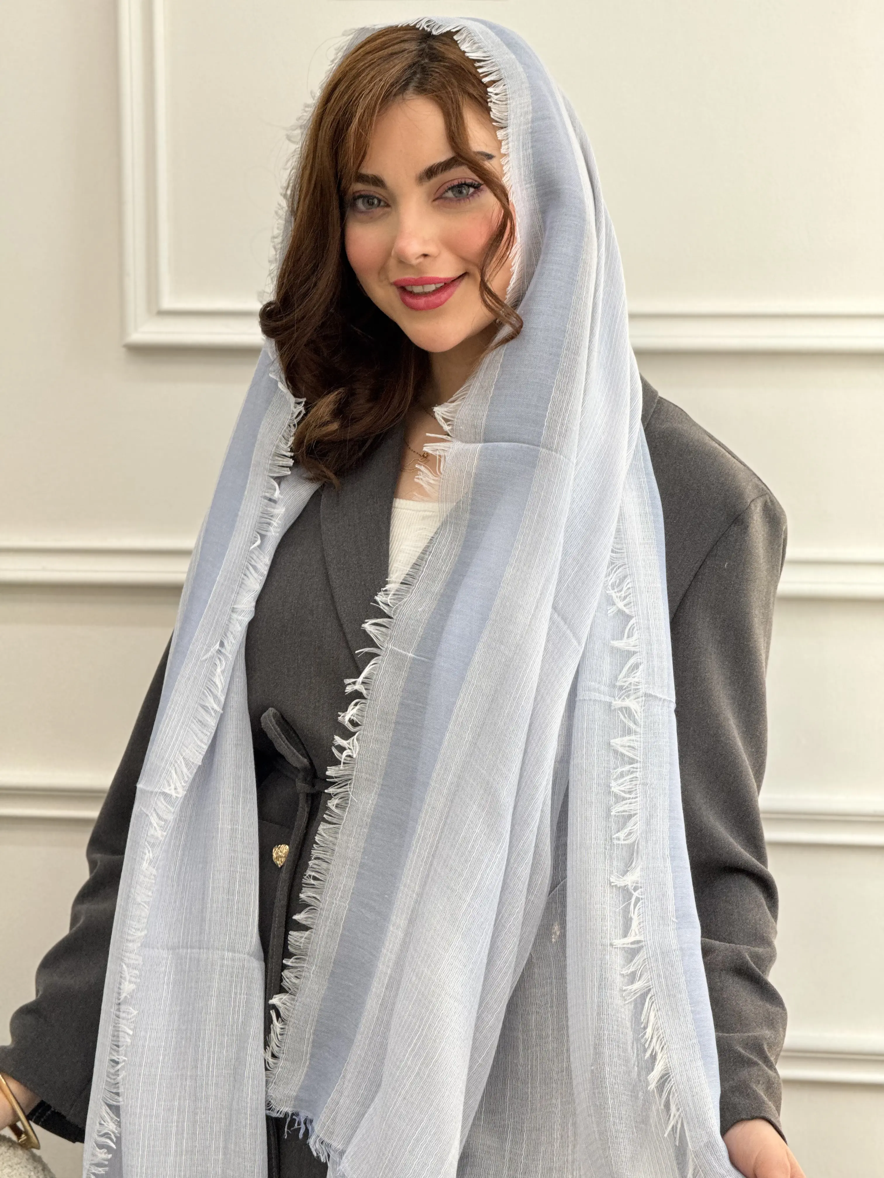 شال نخی ملانژ دورریش