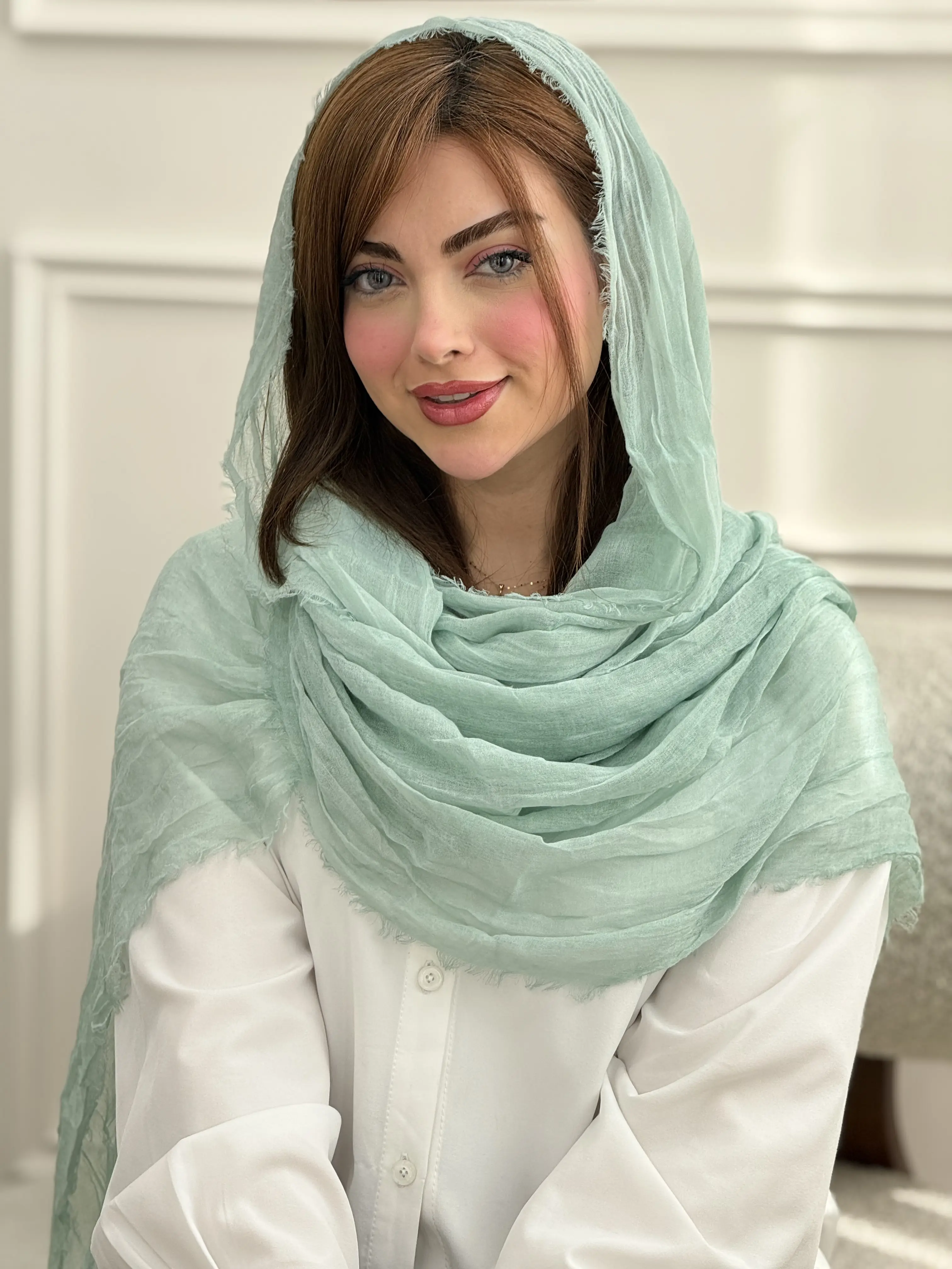 شال نخی چروک دورریش