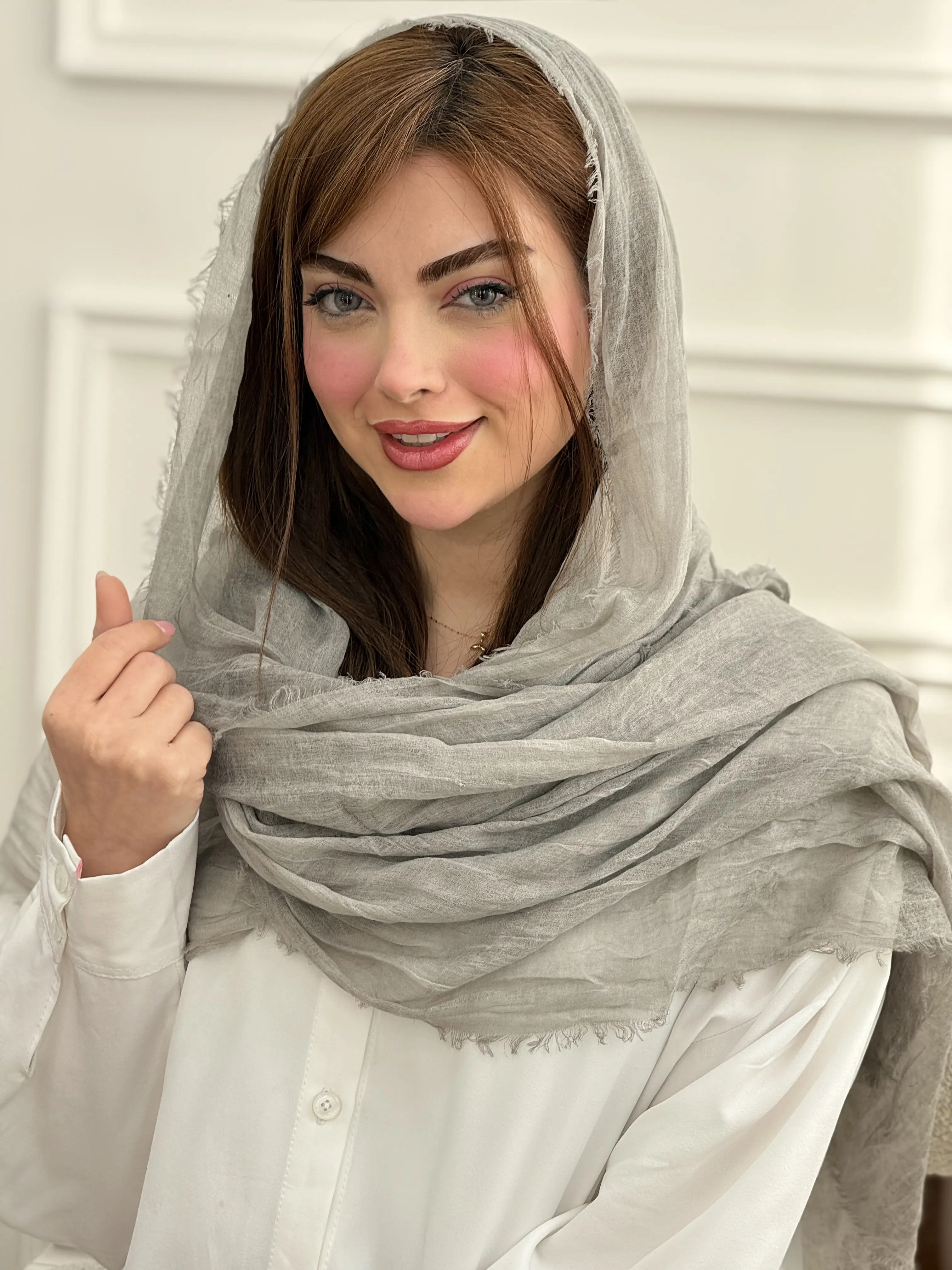 شال نخی چروک دورریش