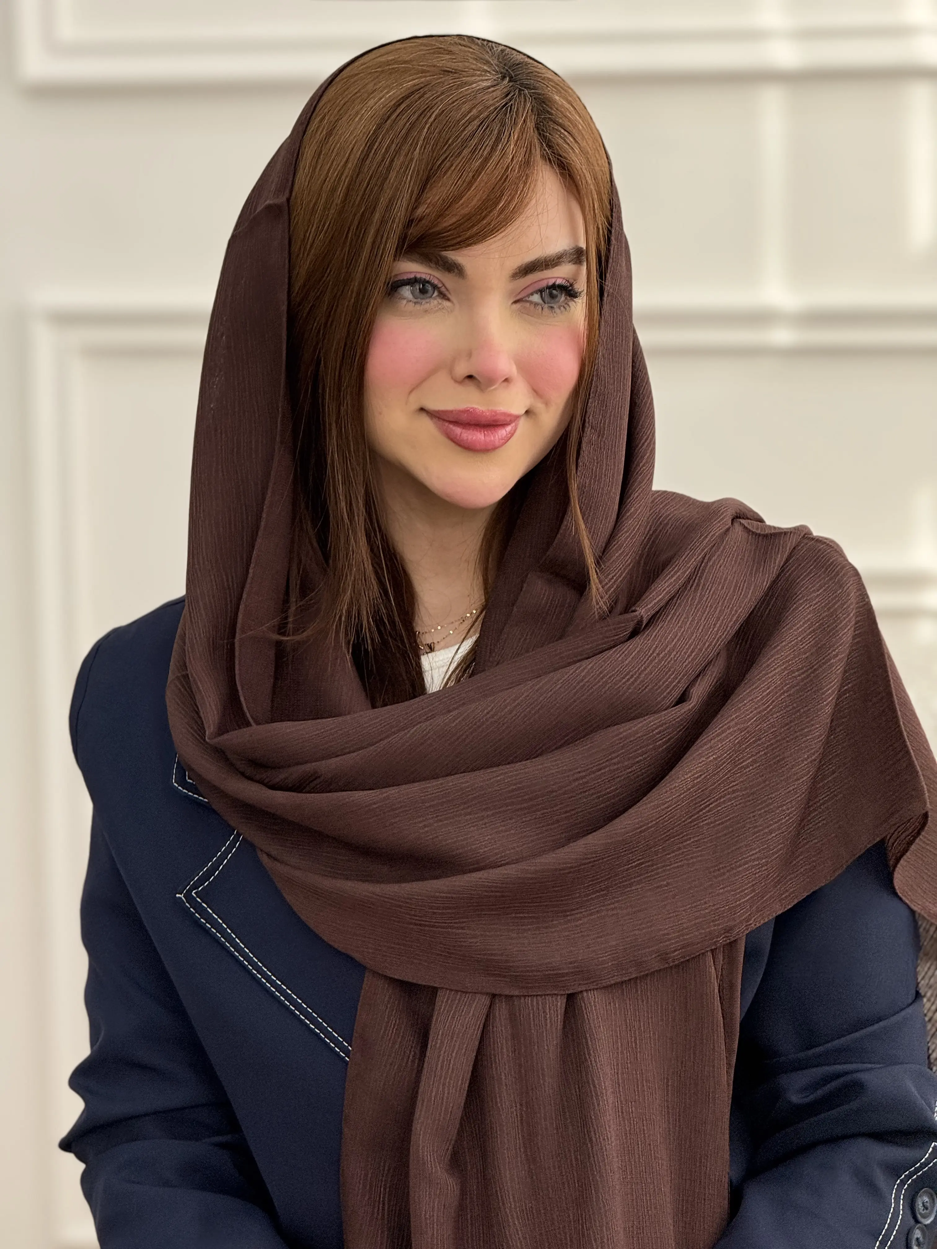 شال نخی ساده درختی