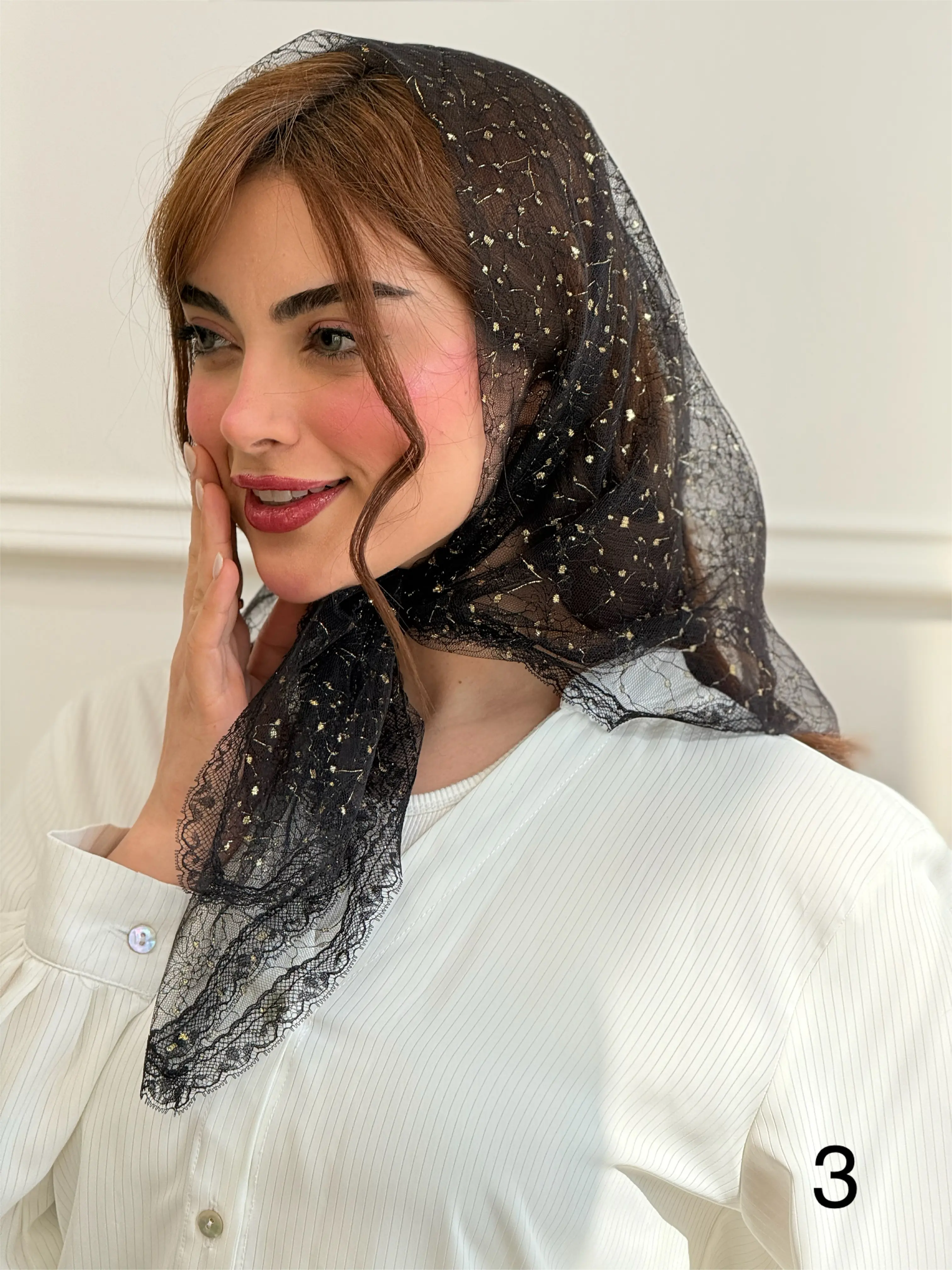 مینی اسکارف تور مشکی
