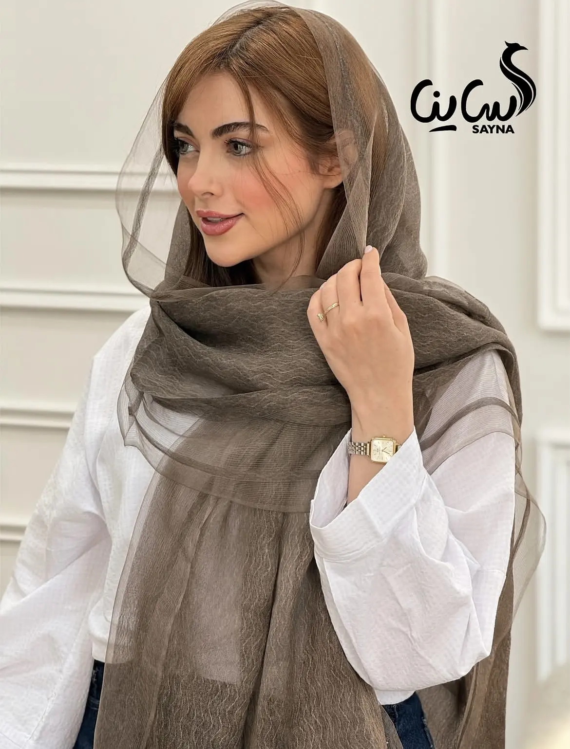 شال مجلسی ابریشم ویسکوز