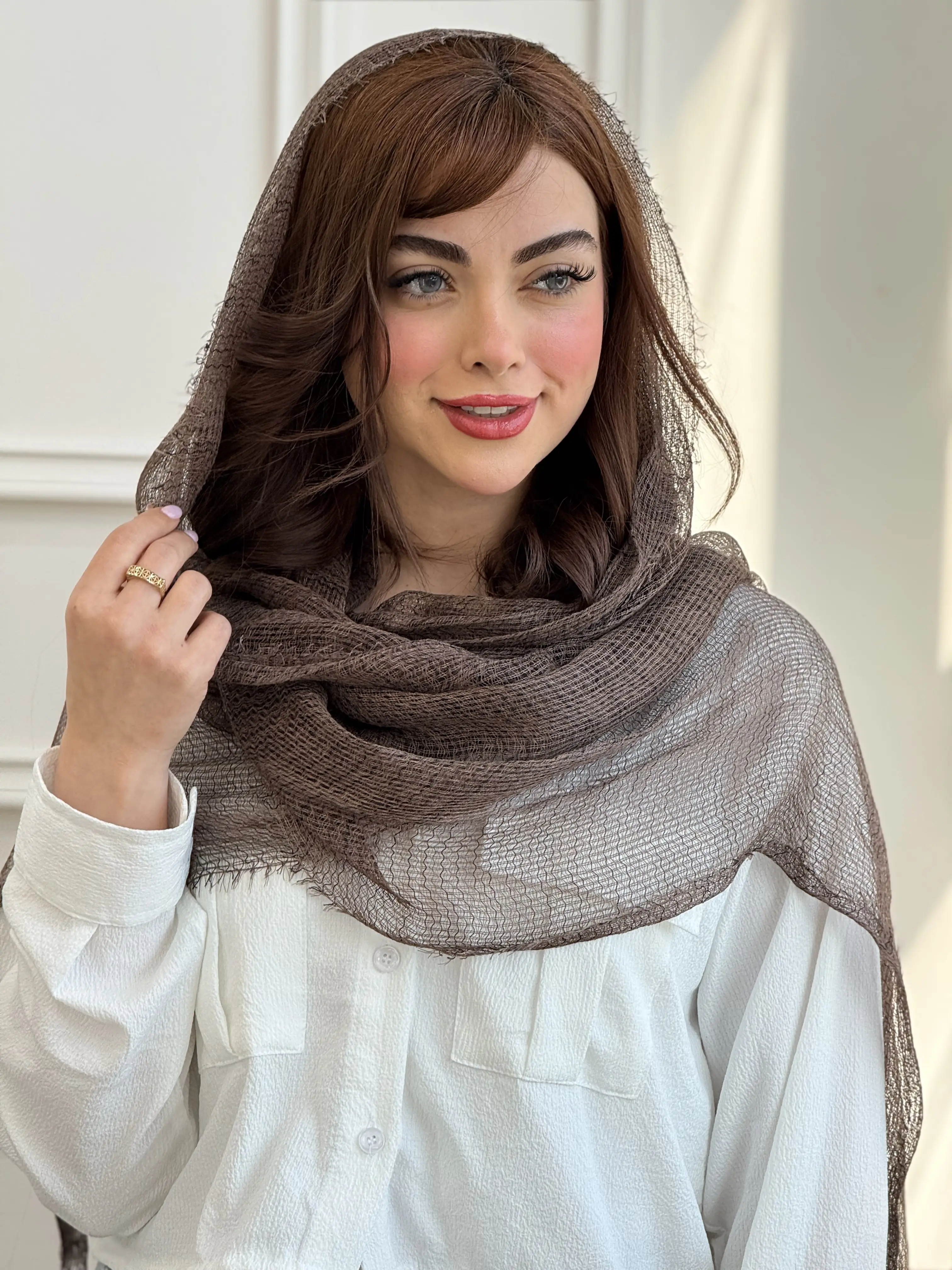 شال حصیری کنفی دورریش