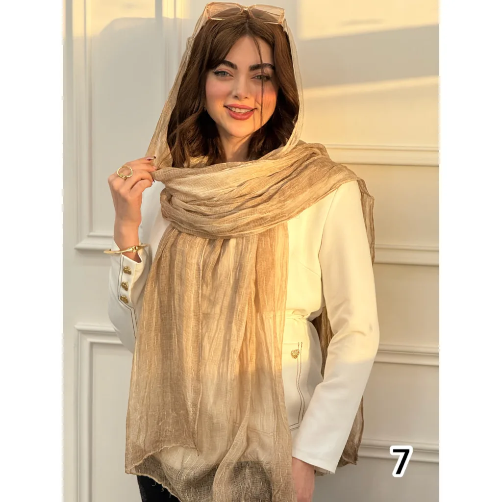 شال نخ ابریشم سنگشور
