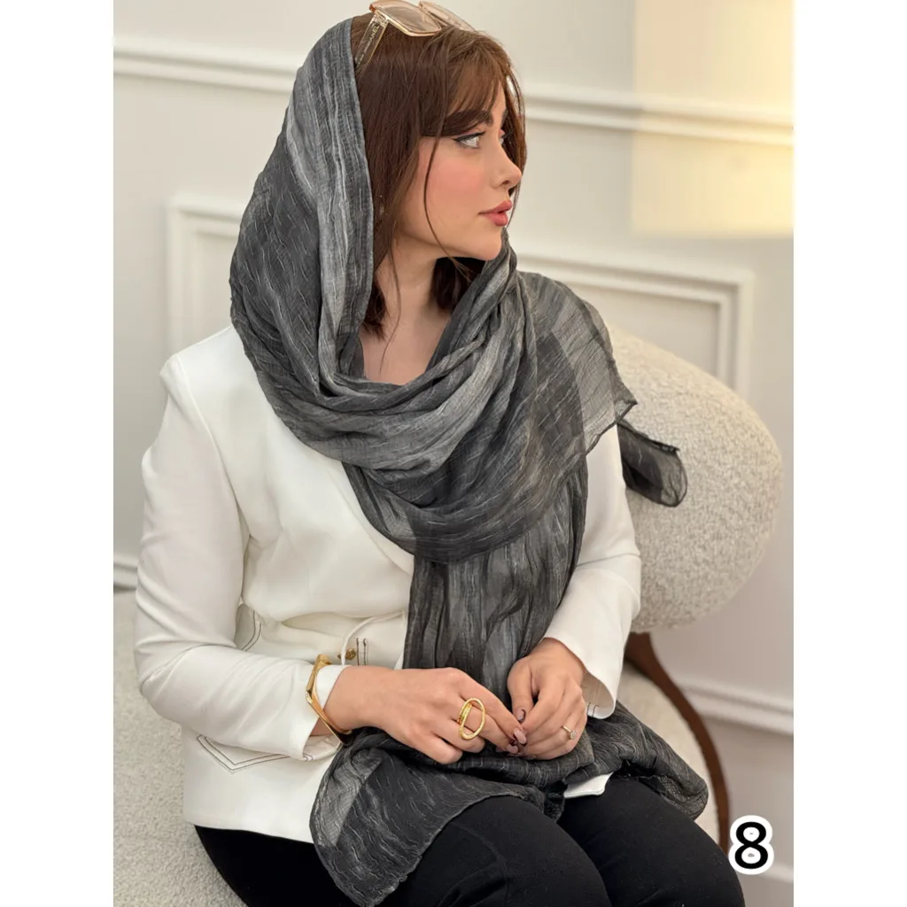 شال نخ ابریشم سنگشور