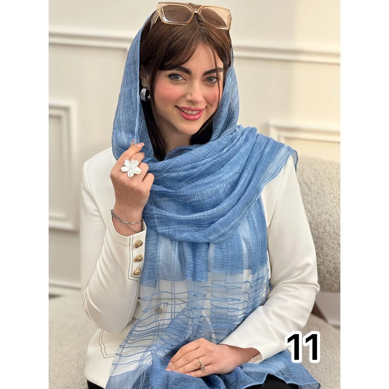 شال مجلسی ابریشم نخ تافته
