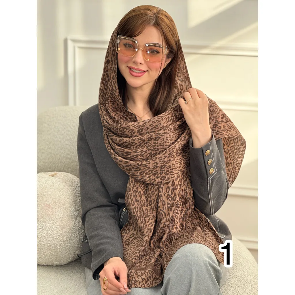 شال پلیسه نخی بهاره شاین