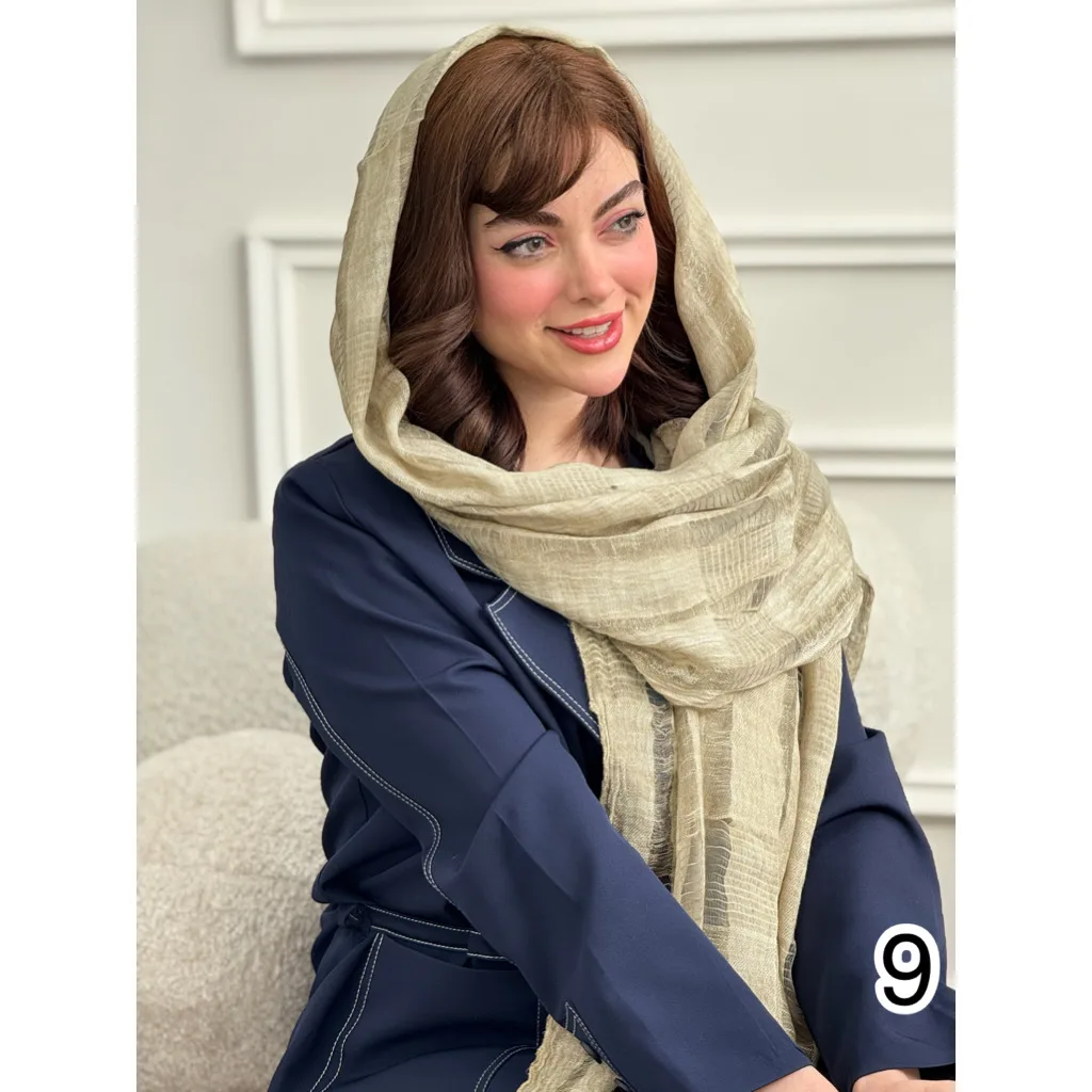 شال کنفی بهاره چهارخانه