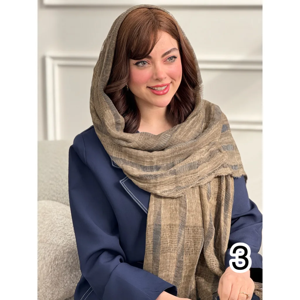 شال کنفی بهاره چهارخانه