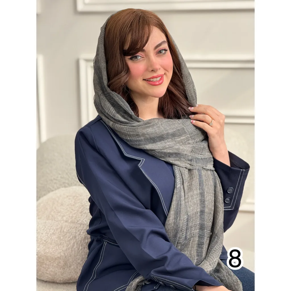 شال کنفی بهاره چهارخانه