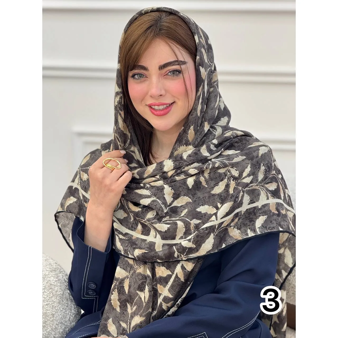 روسری گارزا ژاکارد گلبرگ
