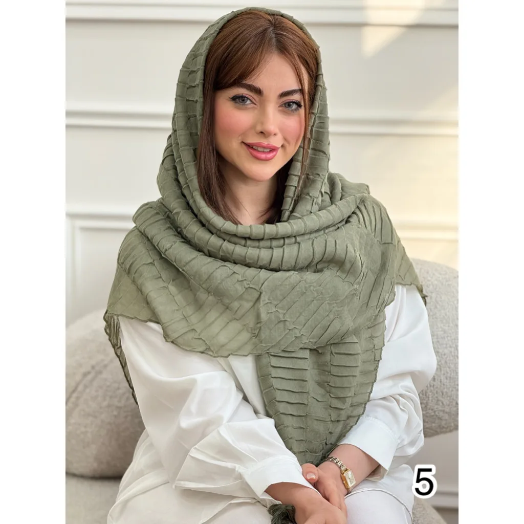 روسری نخی پلیسه تانکی