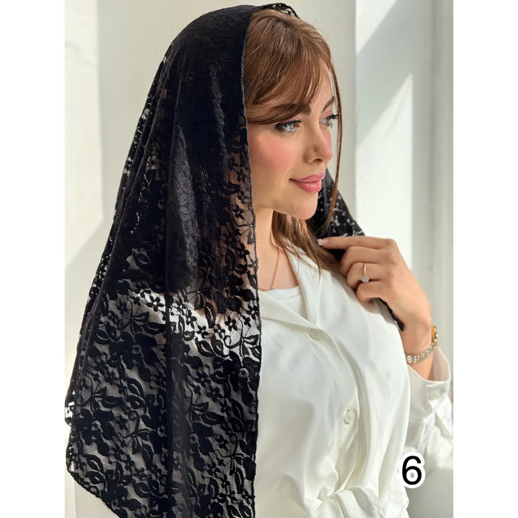 مینی اسکارف دانتل سه گوش