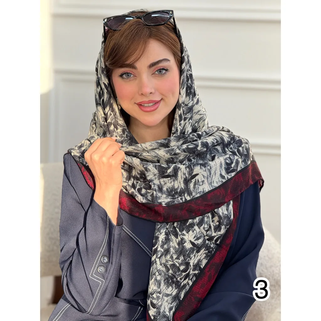 روسری نخی گارزا ژاکارد
