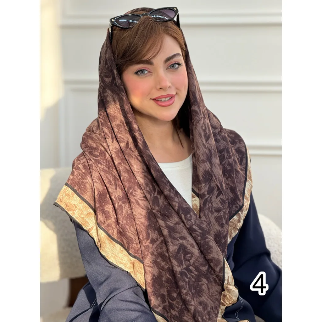 روسری نخی گارزا ژاکارد