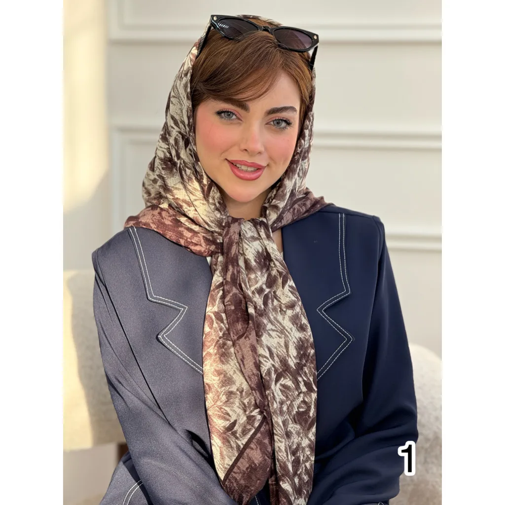 روسری نخی گارزا ژاکارد