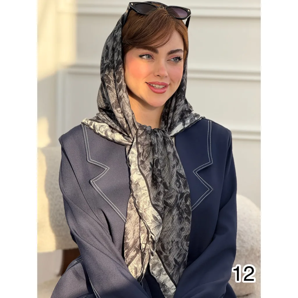 روسری نخی گارزا ژاکارد