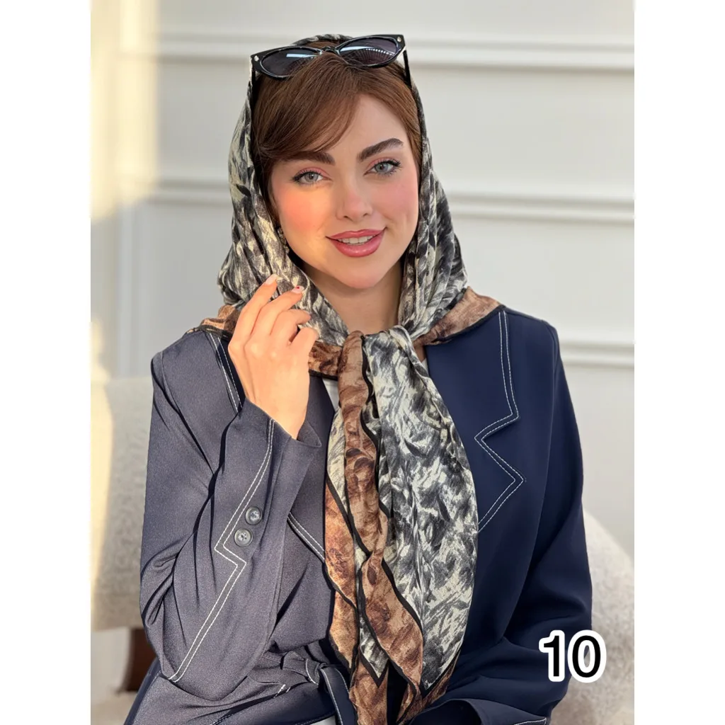 روسری نخی گارزا ژاکارد