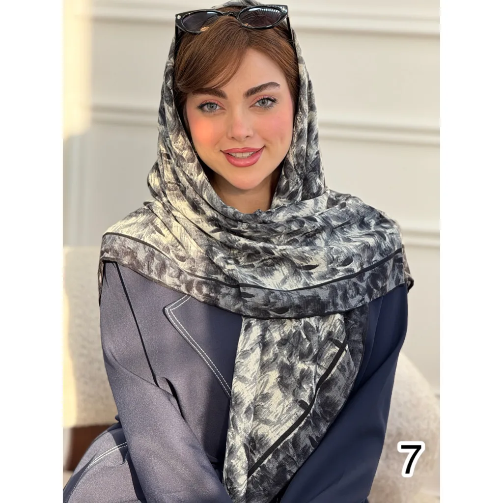 روسری نخی گارزا ژاکارد