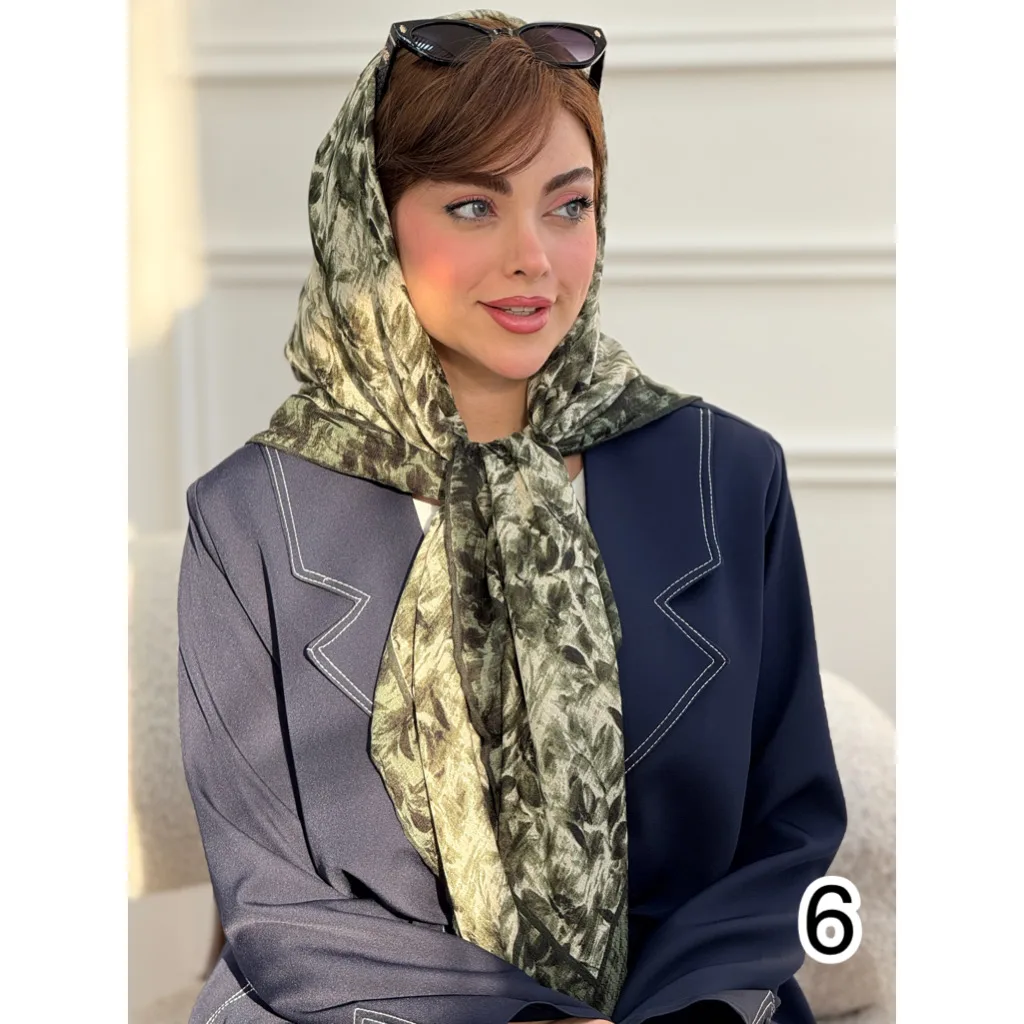 روسری نخی گارزا ژاکارد