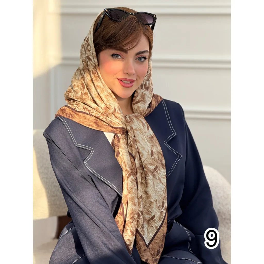 روسری نخی گارزا ژاکارد