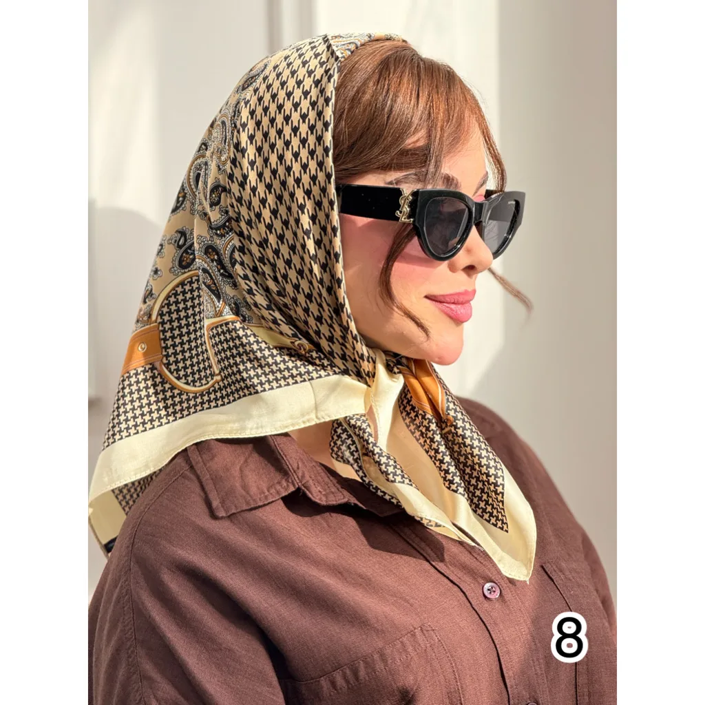 مینی اسکارف ابریشم مجلسی