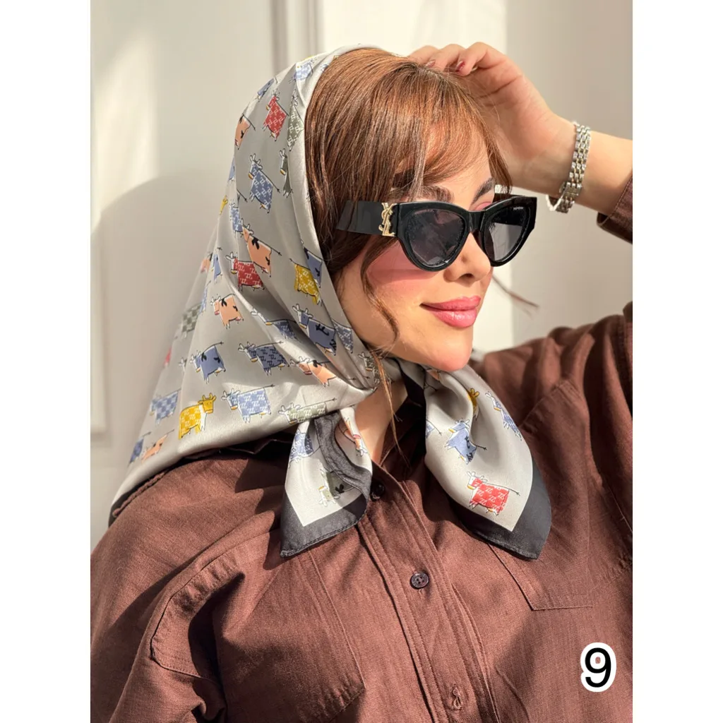 مینی اسکارف ابریشم مجلسی