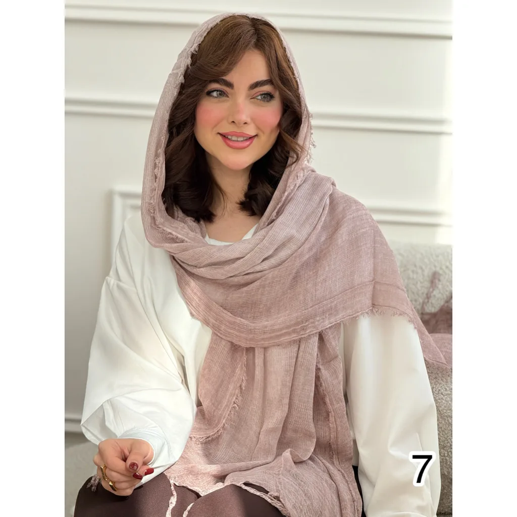 شال کنفی دور ریش ساده
