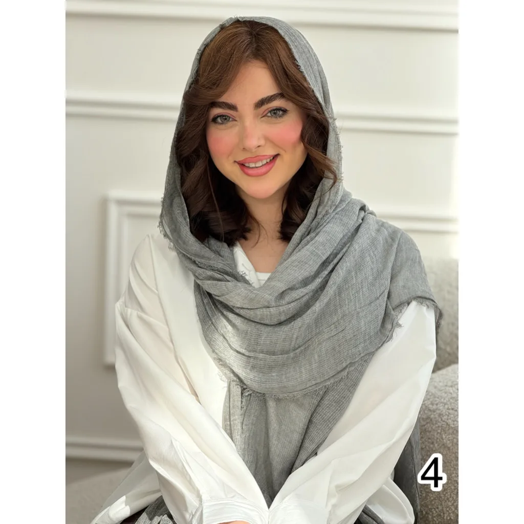 شال کنفی دور ریش ساده