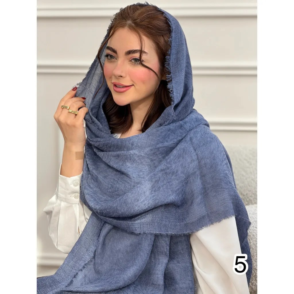 شال نخی زبرا دور ریش شاین