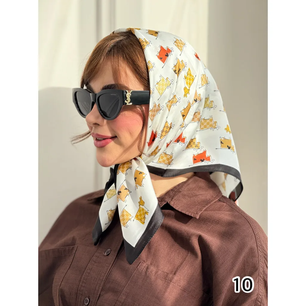 مینی اسکارف ابریشم مجلسی