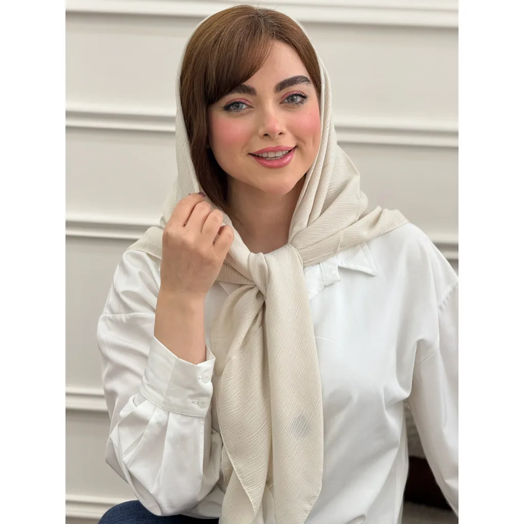 روسری نخی ساده درختی