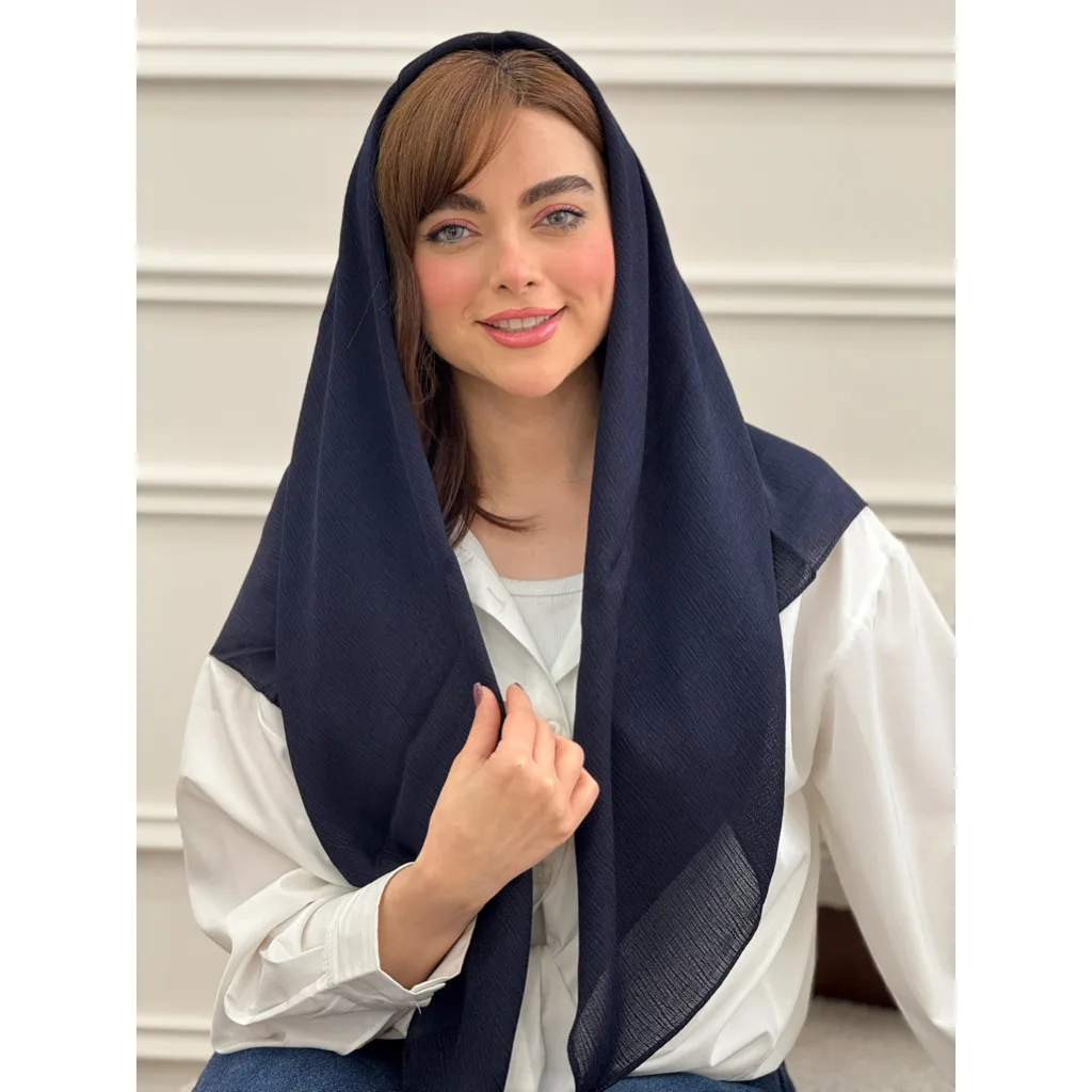 روسری نخی ساده درختی