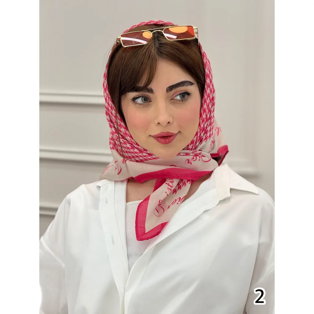 مینی اسکارف نخی طرح پیچازی