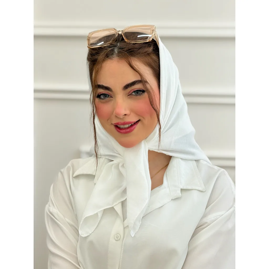 مینی اسکارف نخی ساده کوپرا