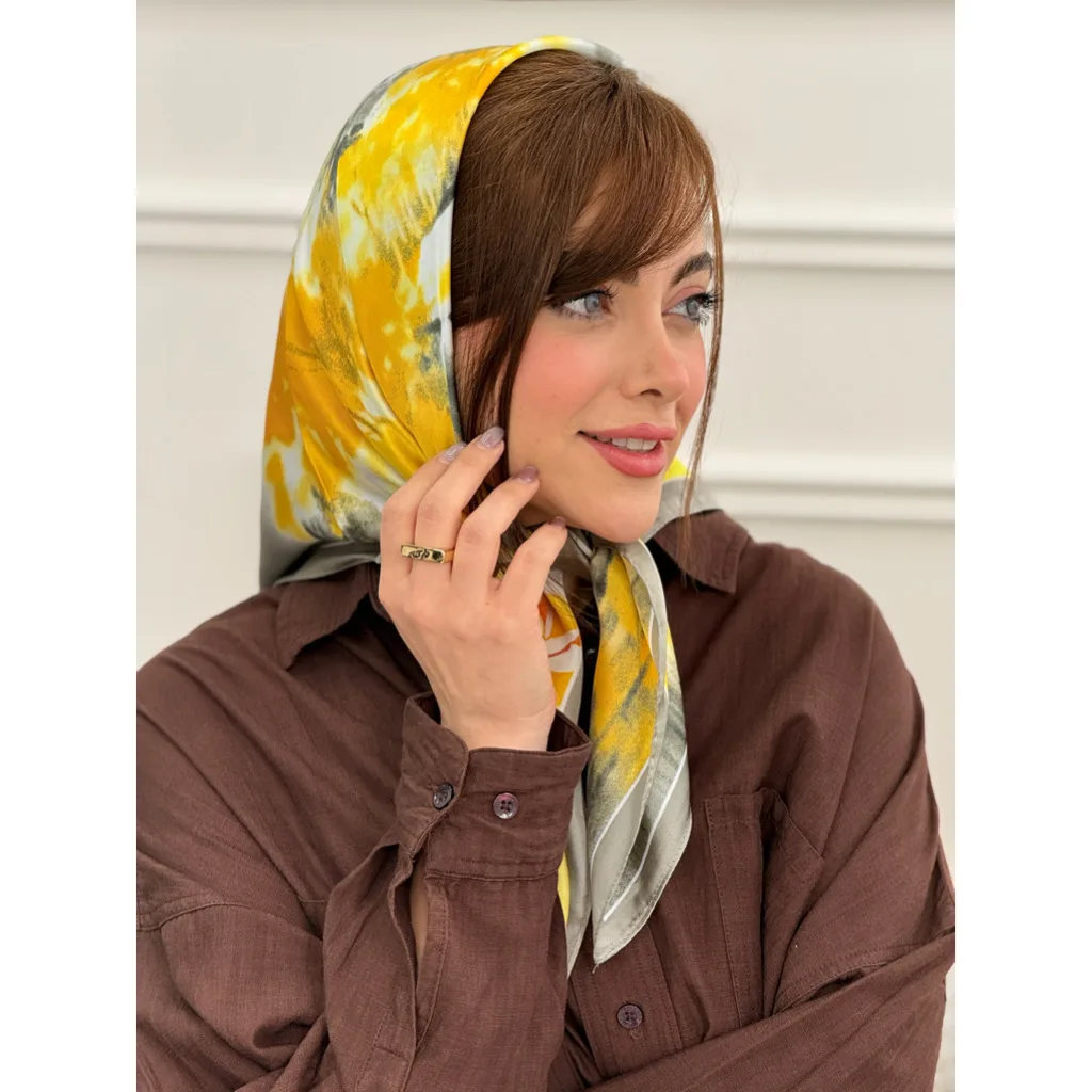 مینی اسکارف حریر ابریشم قاصدک