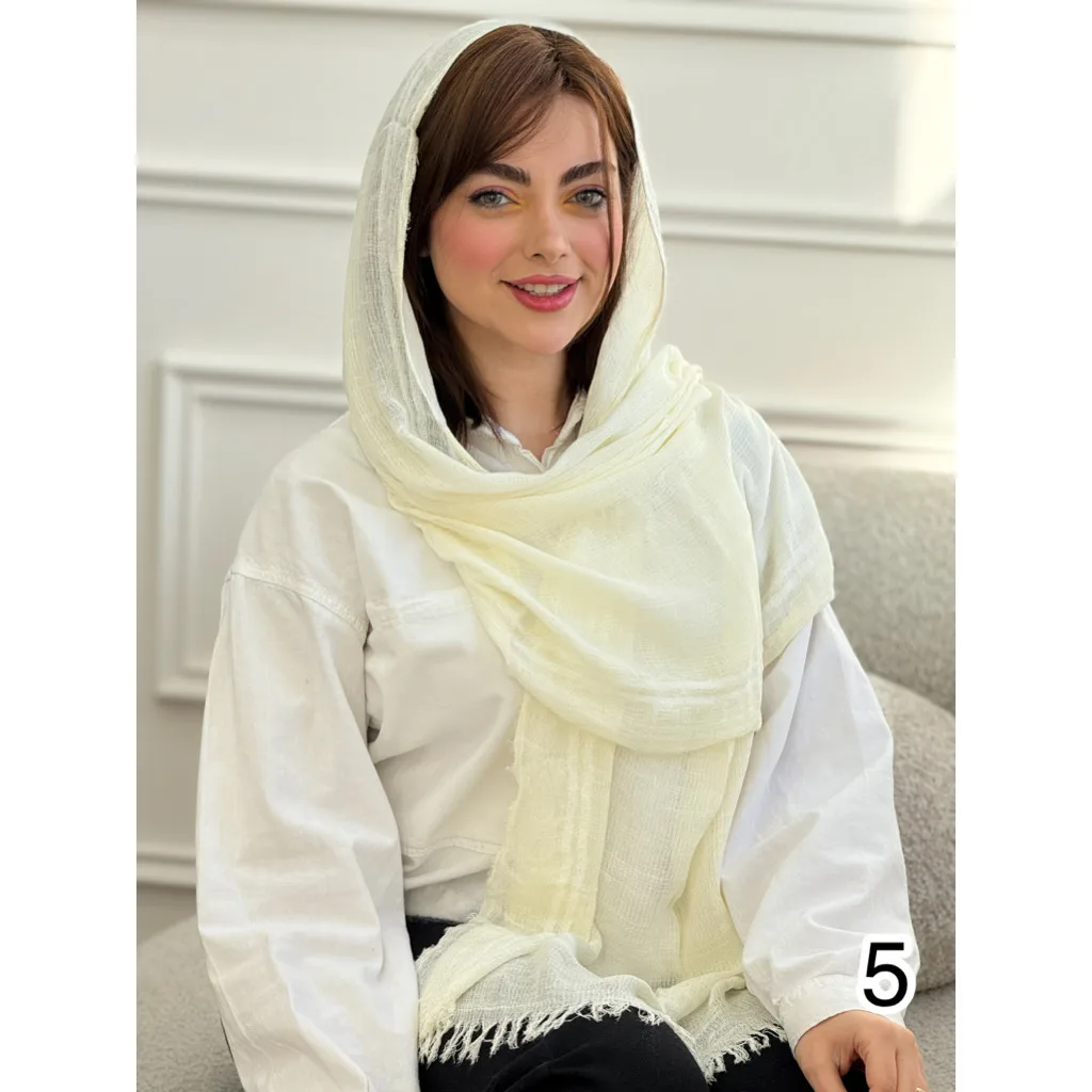شال کنفی دوریش حاشیه دو خط