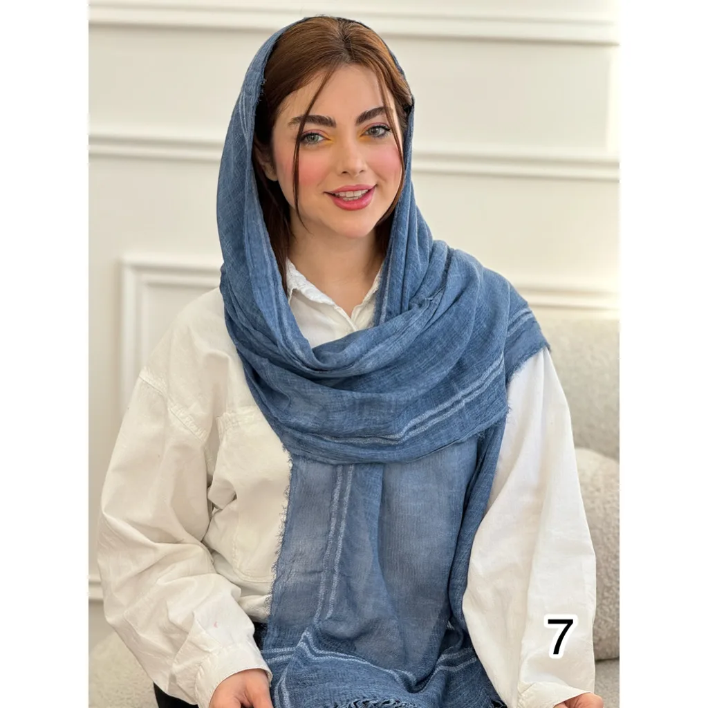 شال کنفی دوریش حاشیه دو خط