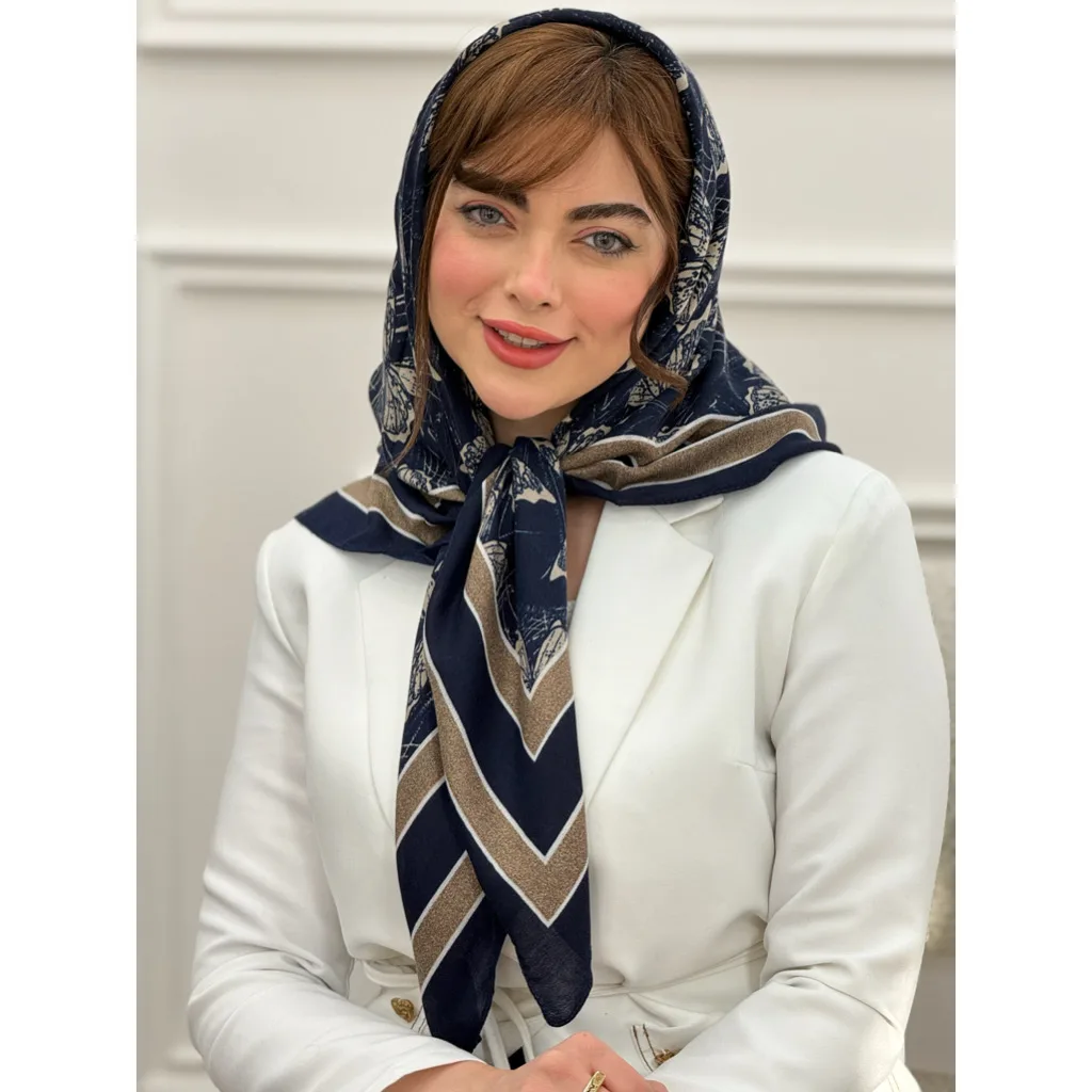 روسری نخی تابستانه طرح پروانه