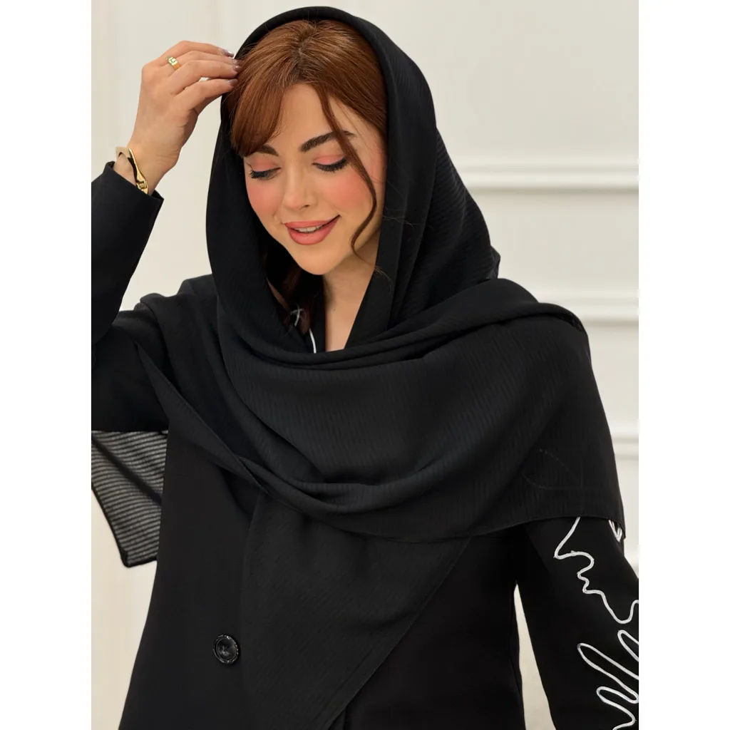 روسری نخ اسکالر مشکی
