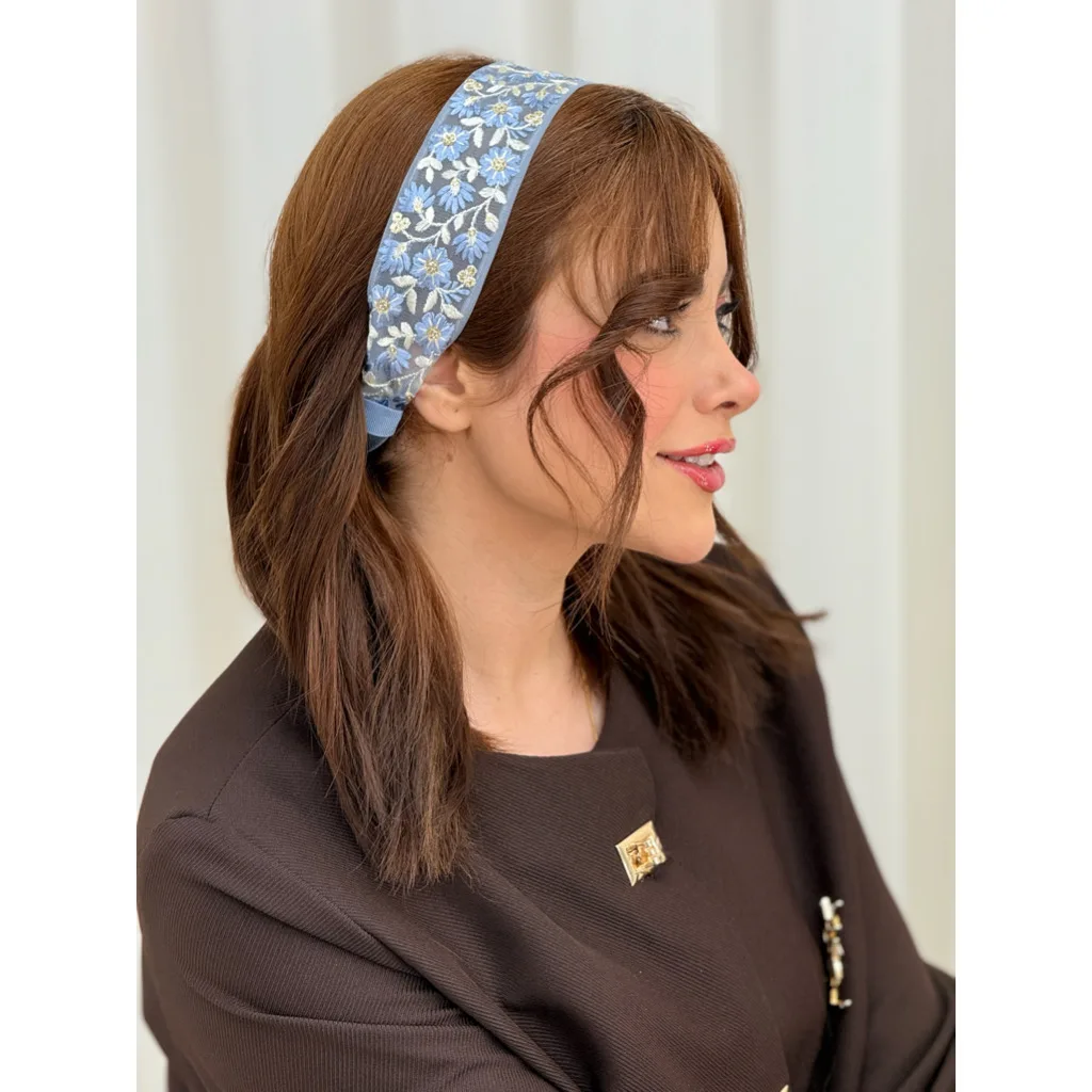هدبند سوزندوزی یاس