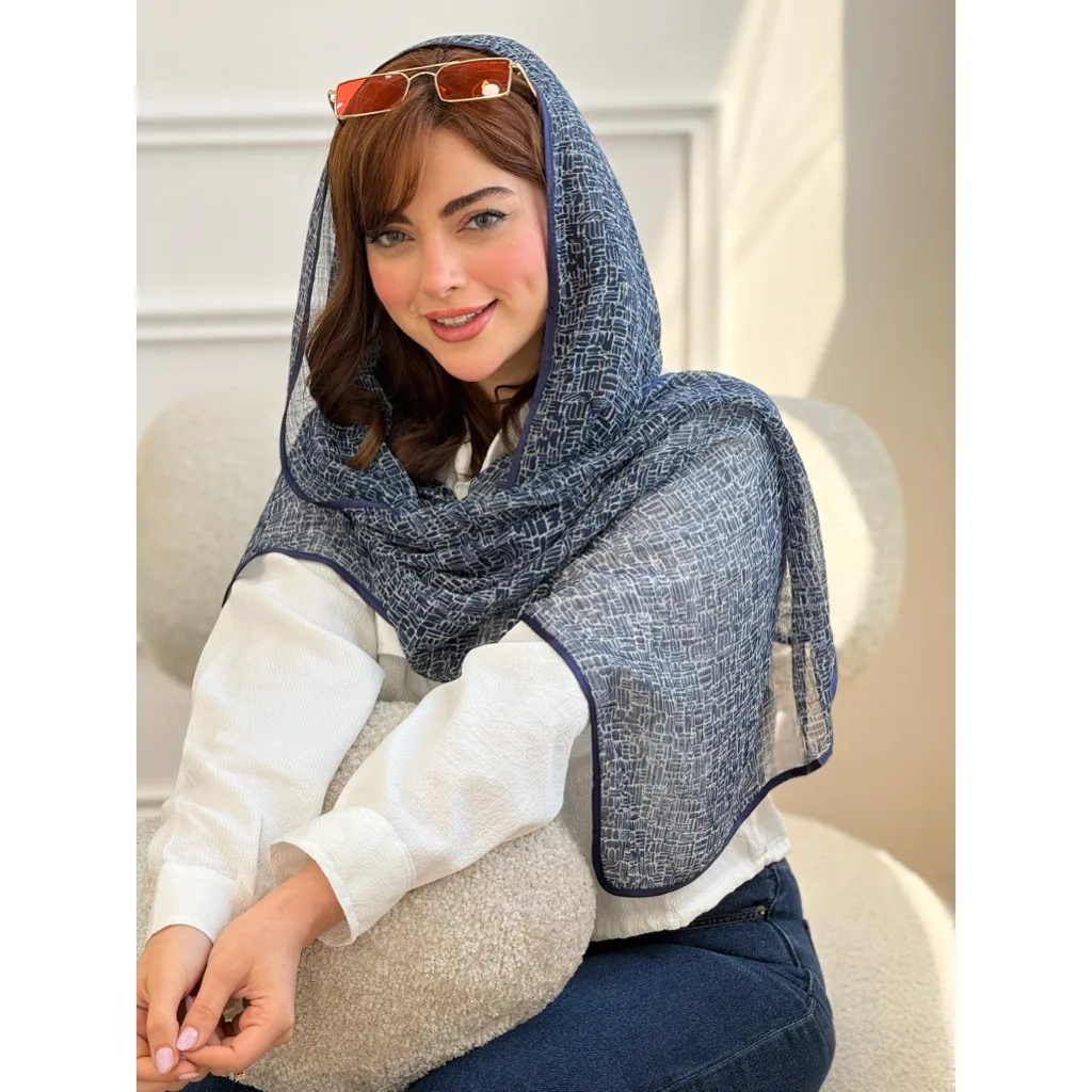 شال حریر طرح پیکسلی