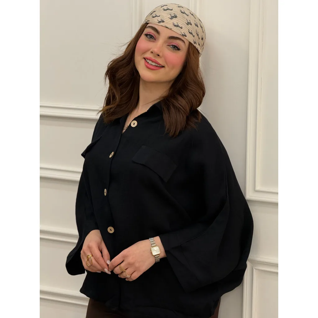 شومیز نخی جیب نما