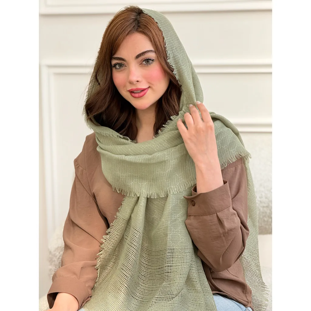 شال نخی حصیری دورریش طرح گوچی