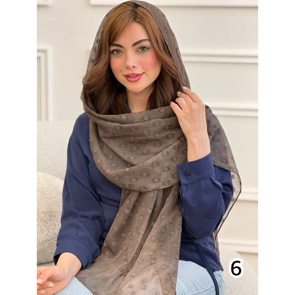 شال حریر مجلسی گل رز