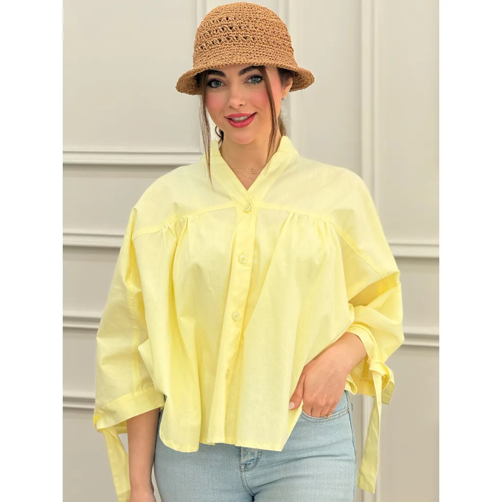 شومیز عروسکی آستین گره ایی