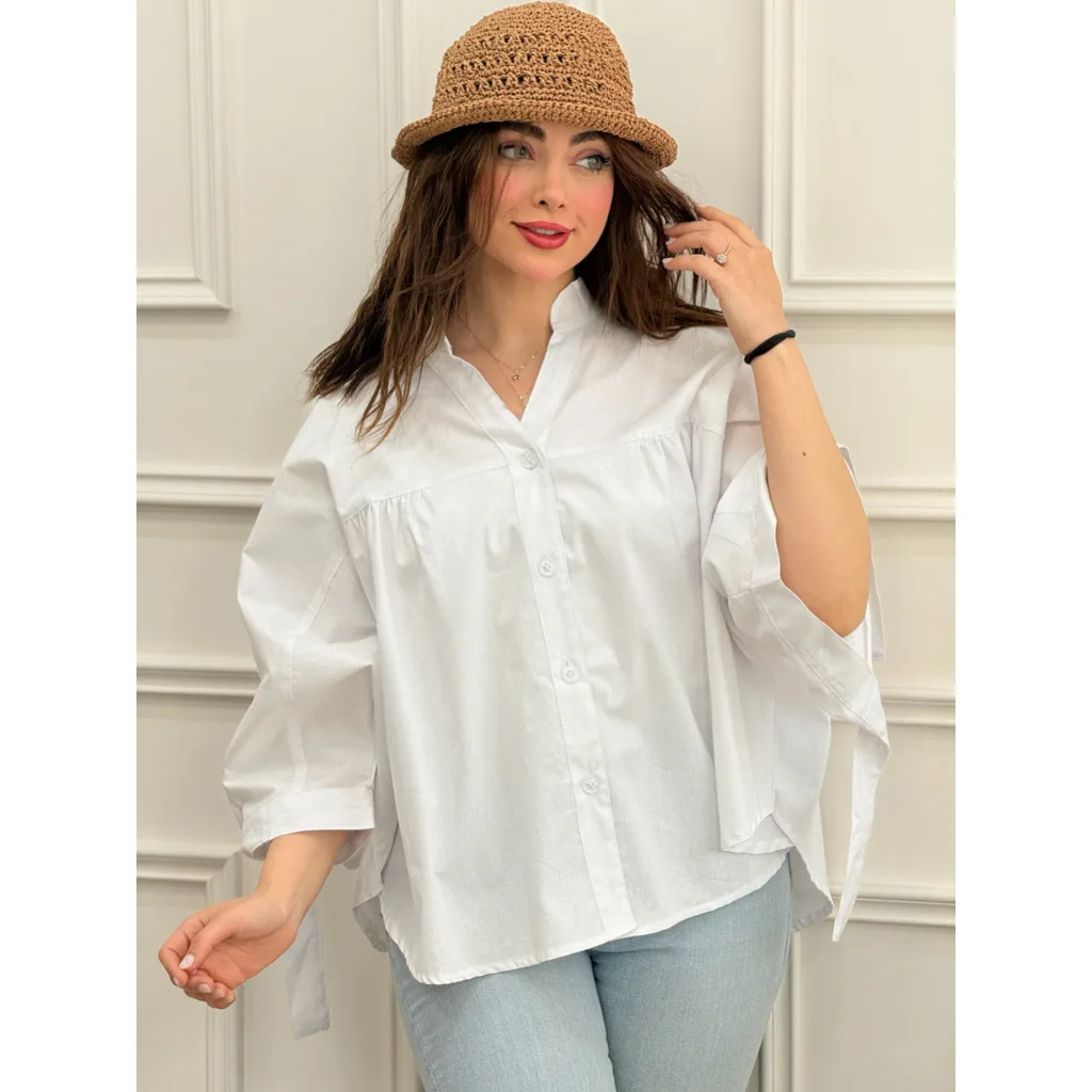 شومیز عروسکی آستین گره ایی