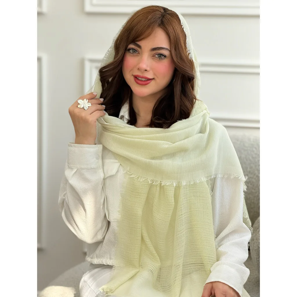 شال نخی دستک حصیری تابستونی