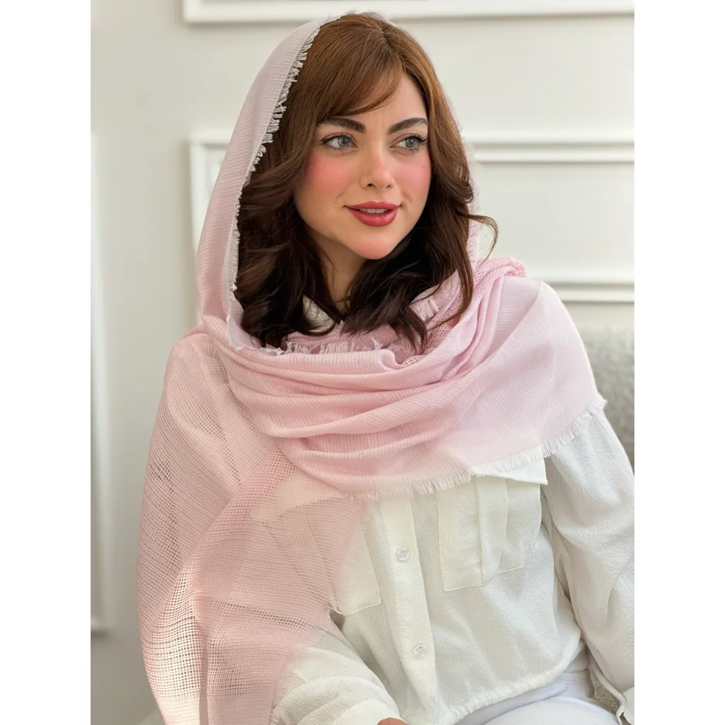 شال نخی دستک حصیری تابستونی